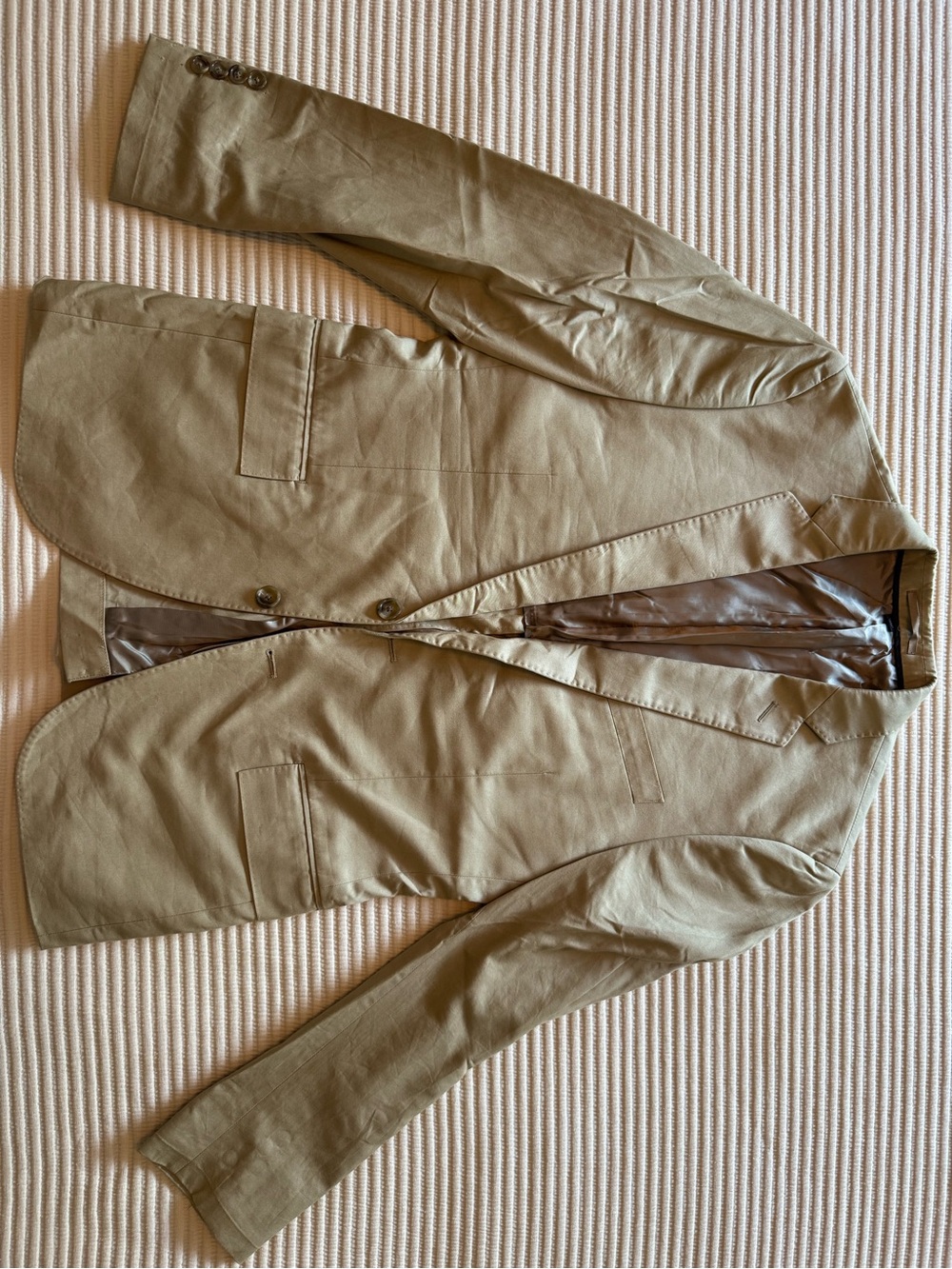J. Crew Men's Tan Lightweight Ludlow Blazer
